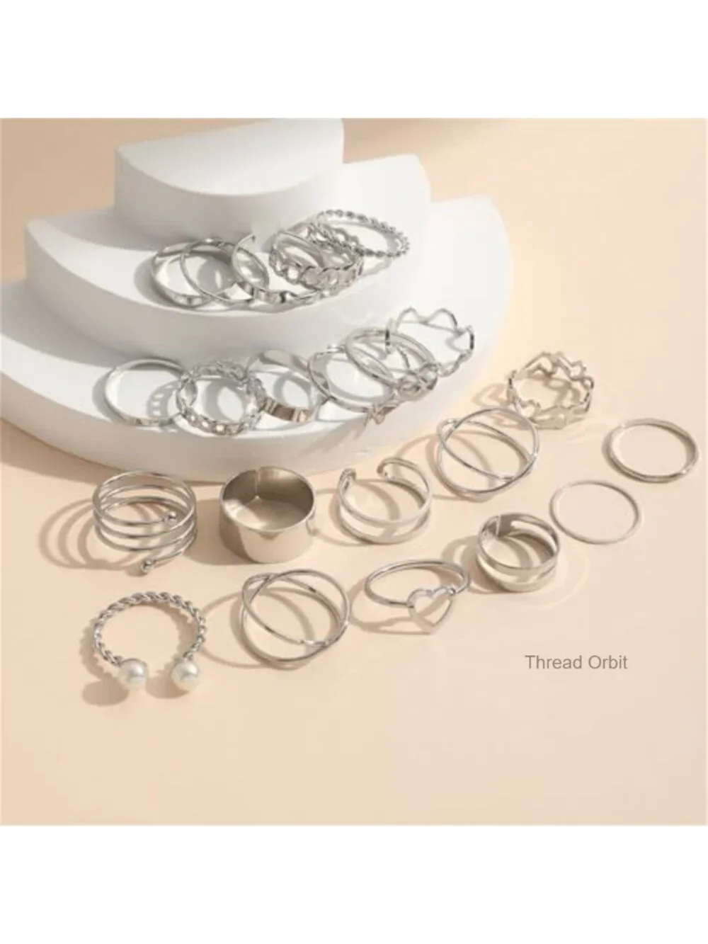 22 Pcs Gold Plated Knuckle Rings Set Boho Stackable Dainty Midi Rings Pack